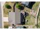 Aerial view of the property showcasing the spacious backyard, deck, garden, and overall layout at 9719 Burberry Way, Highlands Ranch, CO 80129