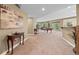 Finished basement with a pool table and walkout access to the yard at 1251 Double Eagle Ct, Castle Rock, CO 80104