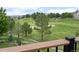 Beautiful golf course view from the back deck of the home at 1251 Double Eagle Ct, Castle Rock, CO 80104