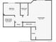 Basement floor plan showing the Gathering room, bedroom, and utility closet spaces at 329 Lodgewood Ln, Lafayette, CO 80026