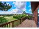 Enjoy stunning views from this wooden deck, perfect for outdoor relaxation and entertainment at 10325 Cherrywood Dr, Parker, CO 80138