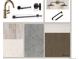 Bathroom 4 features beige tile, brushed gold fixtures, and dark wood vanity at 2435 S Josephine St, Denver, CO 80210