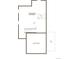 Basement floor plan featuring an unfinished basement, bathroom plumbing, and an unexcavated area at 9257 Truckee Ct, Commerce City, CO 80022
