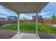 Spacious backyard, patio area, and fence line, great for outdoor living and entertaining at 653 S Hoover Ave, Fort Lupton, CO 80621
