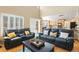 Open-concept living room with comfortable seating, a view to the kitchen, and ample natural light at 12710 W 84Th Cir, Arvada, CO 80005