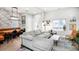 Open living area and dining space with stylish furniture at 3443 Lawrence St, Denver, CO 80205