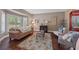 Cozy living room with bay windows and hardwood flooring, offering a comfortable seating area at 7056 S Owens St, Littleton, CO 80127
