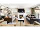 Cozy living room featuring a fireplace, plush sofas, and stylish decor at 2153 S Columbine St, Denver, CO 80210