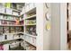 Spacious walk-in pantry offers ample storage with organized shelving, keeping your kitchen clutter-free at 2153 S Columbine St, Denver, CO 80210