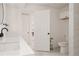 Clean bathroom with white cabinets, tile flooring, and modern fixtures offers a relaxing and functional space at 1475 S Urban Way, Lakewood, CO 80228