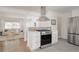Contemporary kitchen featuring stainless steel appliances, white cabinets, and an open layout at 1475 S Urban Way, Lakewood, CO 80228