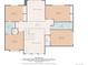 Upstairs floor plan featuring four bedrooms, two bathrooms, and an open layout at 7330 Routt St, Arvada, CO 80005