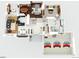 Second floor plan featuring bedrooms, living spaces, and garage at 7330 Routt St, Arvada, CO 80005