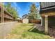 Backyard with a shed and fencing at 8935 Sleepy Grass Ct, Parker, CO 80134
