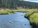 Picturesque view of a river with a fly fisherman in the distance at 9705 Canon Dr, Sedalia, CO 80135