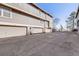 Garage area with multiple parking spaces and easy access at 2022 S Helena St # G, Aurora, CO 80013