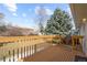 Enjoy the view from this wooden deck with railings, perfect for relaxing and enjoying the outdoors at 14453 W 3Rd Ave, Golden, CO 80401