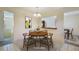 Cozy dining room with a round table and stylish decor, creating an inviting space for meals at 14453 W 3Rd Ave, Golden, CO 80401