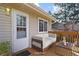 Cozy patio featuring comfortable seating and a charming table for relaxing and enjoying outdoor moments at 14453 W 3Rd Ave, Golden, CO 80401