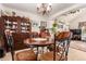 Comfortable dining room featuring a chandelier, elegant furniture, and lots of storage at 21396 E Prentice Ln, Centennial, CO 80015