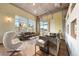 Cozy living room featuring large windows with city views, comfortable seating, and modern decor at 1890 Wynkoop St # 806, Denver, CO 80202