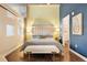 Inviting main bedroom with walk-in closet, natural light, and hardwood floors at 1890 Wynkoop St # 806, Denver, CO 80202