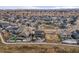 Aerial view of property showcasing its well-manicured backyard and the surrounding neighborhood at 20503 E 50Th Pl, Denver, CO 80249