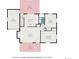Detailed floor plan showcasing the layout, dimensions, and flow between living room, bedrooms, kitchen, garage, and deck at 8209 Benton Way, Arvada, CO 80003