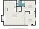 Detailed floor plan of the home's basement, highlighting the recreation room, bath, and bedrooms layout and dimensions at 8209 Benton Way, Arvada, CO 80003