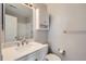 Clean bathroom with white vanity and bathtub at 164 Bristlecone St, Brighton, CO 80601