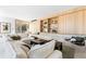 Spacious living room with built-in shelving and fireplace at 2206 Alpine Dr, Boulder, CO 80304
