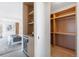 Large walk-in closet with built-in shelving and hanging rods at 2206 Alpine Dr, Boulder, CO 80304