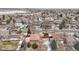 Aerial view of house and surrounding neighborhood at 4611 S Queen St, Littleton, CO 80127