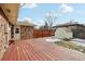 Deck and backyard with mountain views at 4611 S Queen St, Littleton, CO 80127