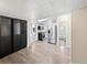 Modern kitchen with stainless steel appliances, wood floors, and a stylish design and a skylight at 4232 S Grant St, Englewood, CO 80113
