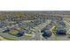 Aerial view of a new residential community at 889 Crest St, Lochbuie, CO 80603