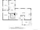 Floor plan showcasing the layout of the second floor, highlighting the kitchen, living room, and dining area at 1608 Beaver Brook Canyon Rd, Evergreen, CO 80439