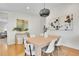 Dining area with modern table, chairs, modern lighting, and minimalist decor at 4781 S Grant St, Englewood, CO 80113
