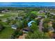 Aerial view of neighborhood with a charming home surrounded by mature trees at 117 Sandler Dr, Lafayette, CO 80026