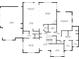 Detailed first floor plan showcasing open-concept living spaces and primary bedroom suite at 4619 Mohawk Dr, Larkspur, CO 80118