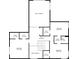 Upstairs floor plan featuring bedrooms, hall, and bathrooms at 4619 Mohawk Dr, Larkspur, CO 80118