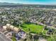 Aerial view of townhomes and surrounding neighborhood at 6643 W 52Nd Ave # C, Arvada, CO 80002