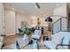 Bright living room features hardwood floors and a modern fireplace at 388 E Orchard Rd, Centennial, CO 80121