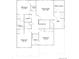 Upstairs floor plan featuring an owner's suite, three bedrooms, two bathrooms, and a laundry room at 14513 Hudson Way, Thornton, CO 80602