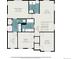 Detailed floor plan showcasing the layout of the bedrooms, bathrooms, laundry, and office space at 3378 Shoveler Trl, Castle Rock, CO 80104