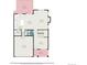 Detailed floor plan featuring the kitchen, dining area, living room, and patio at 3378 Shoveler Trl, Castle Rock, CO 80104