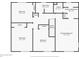 Floor plan showcasing the bedrooms and bathrooms on the second floor at 7359 S Jay St, Littleton, CO 80128