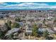 Aerial view of house and surrounding neighborhood at 87 S Ash, Denver, CO 80246