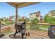 Balcony featuring Traeger grill and view of the surrounding neighborhood at 2592 Sweet Wind Ave, Castle Rock, CO 80109