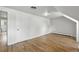 Finished attic room with hardwood floors and a closet is ready to use at 3884 S Niagara Way, Denver, CO 80237